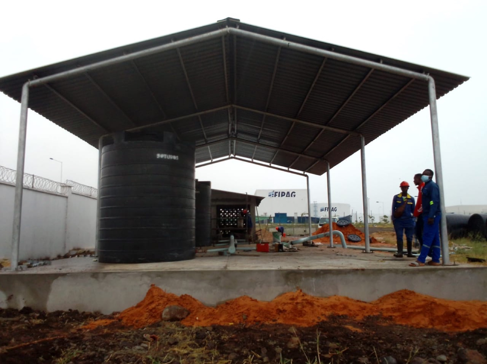 Completed water storage and technical facility at ETA Sabie